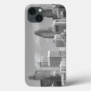 Philly skyscrapers black and white iPhone 13 case