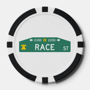 Philly Street Sign Poker Chip: For YOUR Address!  Chips