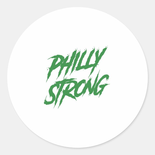Philly Strong Graffiti Style  Classic Round Sticker (Front)