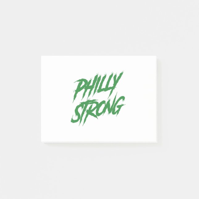 Philly Strong Graffiti Style Post-it Notes (Front)