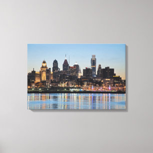 Philly sunset canvas print