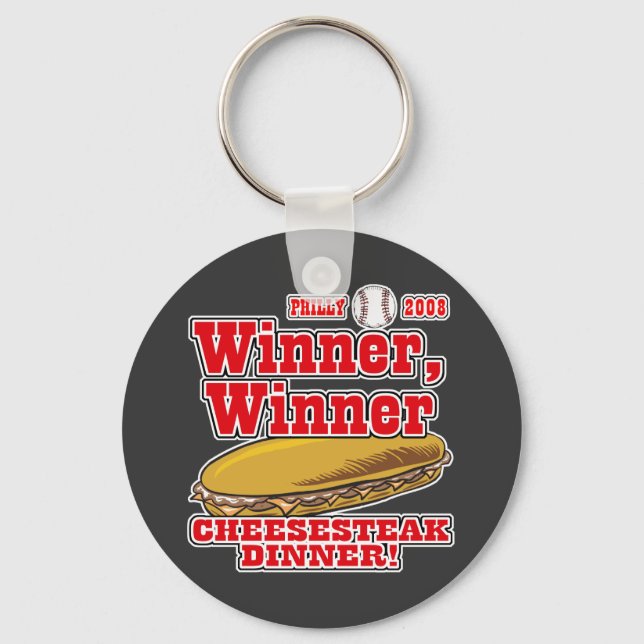 Philly Winner Cheesesteak Dinner Key Ring (Front)