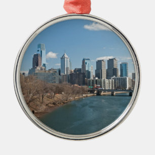 Philly winter metal tree decoration