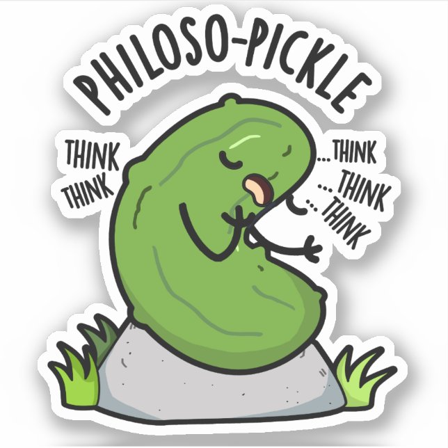 Philoso-pickle Funny Pickle Pun  (Front)