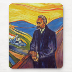 Philosopher Friedrich Nietzsche (by Edvard Munch) Mouse Pad