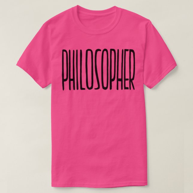 Philosopher handwritten Philosophy T-Shirt (Design Front)