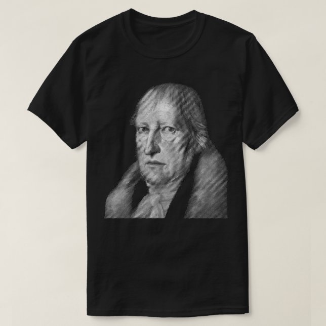 philosopher Hegel portrait T-Shirt (Design Front)