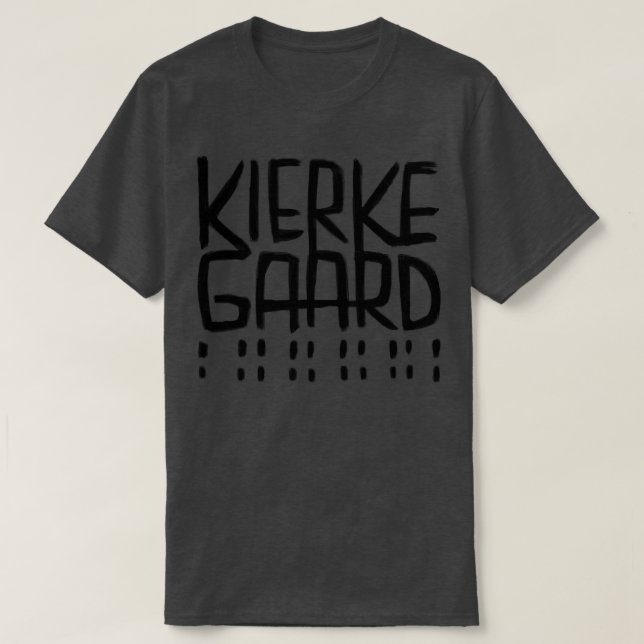 Philosopher Kierkegaard T-Shirt (Design Front)