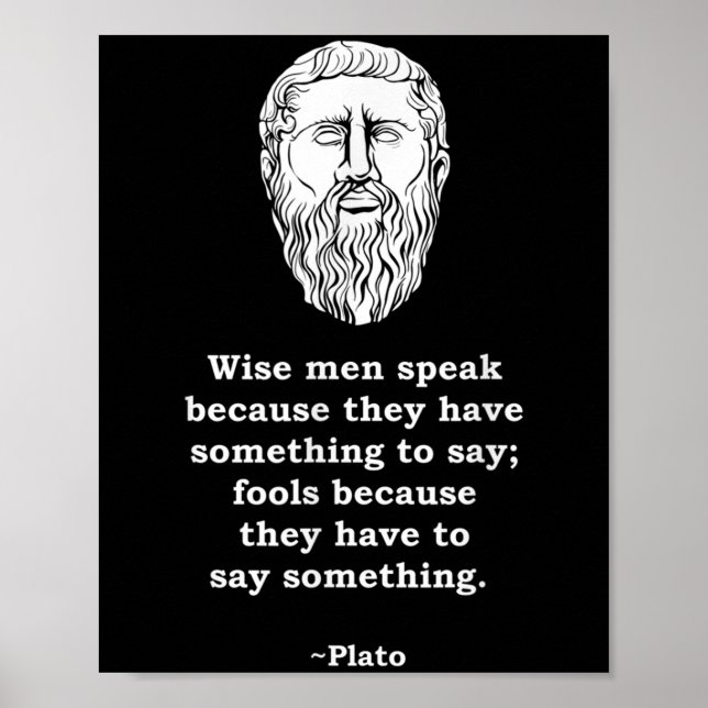 Philosopher Plato Quote - Philosophy Student Nerd  Poster (Front)