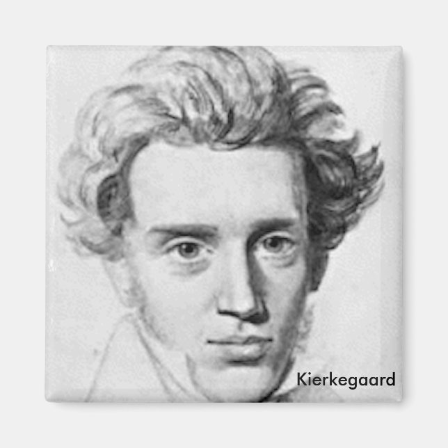 Philosopher Soren Kierkegaard Magnet (Front)