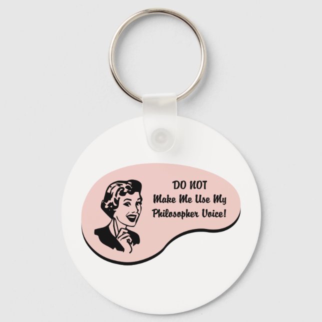 Philosopher Voice Key Ring (Front)
