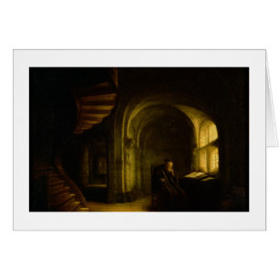 Philosopher with an Open Book, 1625-7 (oil on pane