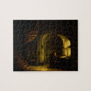 Philosopher with an Open Book, 1625-7 (oil on pane Jigsaw Puzzle