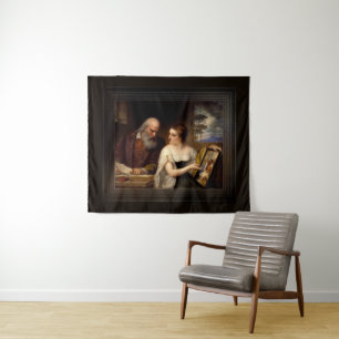 Philosophy and Christian Art by Daniel Huntington Tapestry