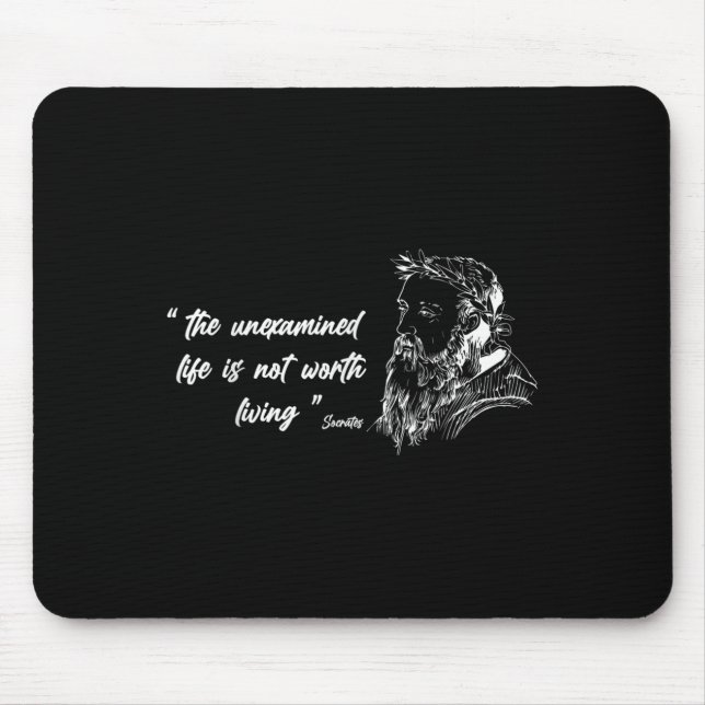 Philosophy,famous Icons Philosophy Quotes,most Com Mouse Pad (Front)