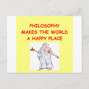 philosophy postcard