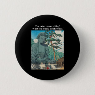 Philosophy Quote Buddha Buddhism Meditation Positi 6 Cm Round Badge