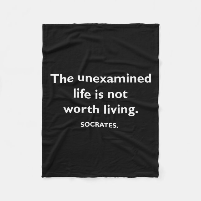 Philosophy, Quote, Funny, Intellectual, Philosophe Fleece Blanket (Front)