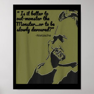 Philosophy Quote Shirt, Nietzsche Quote Shirt  Poster