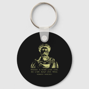 Philosophy Quote Stoic Sayings Marcus Aurelius Key Ring