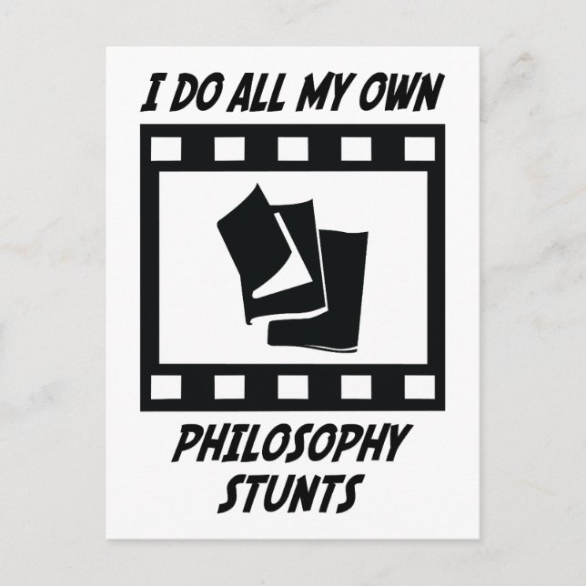 Philosophy Stunts Postcard (Front)