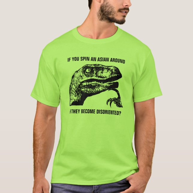 Philosoraptor Asian T-Shirt (Front)