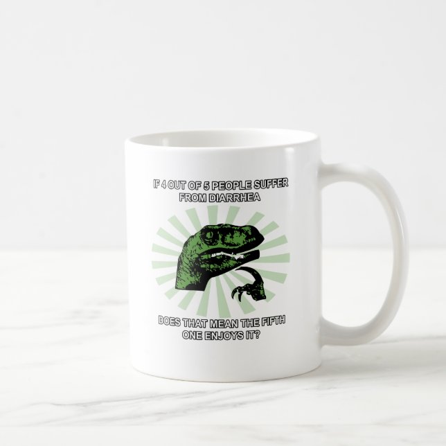 Philosoraptor Diarrhoea Coffee Mug (Right)