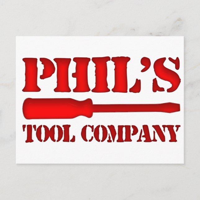 Phil's Tool Company Postcard (Front)