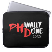 Phinally done - Black PHD Graduation Quote Design