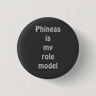 Phineas is my role model 3 cm round badge