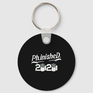 Phinished 2020 toilet paper funny doctorate key ring