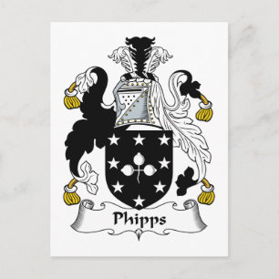 Phipps Family Crest Postcard