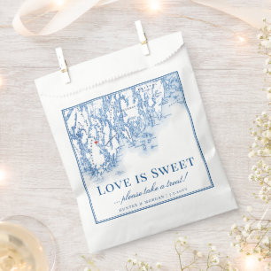 Phippsburg Maine Destination Wedding Love is Sweet Favour Bags
