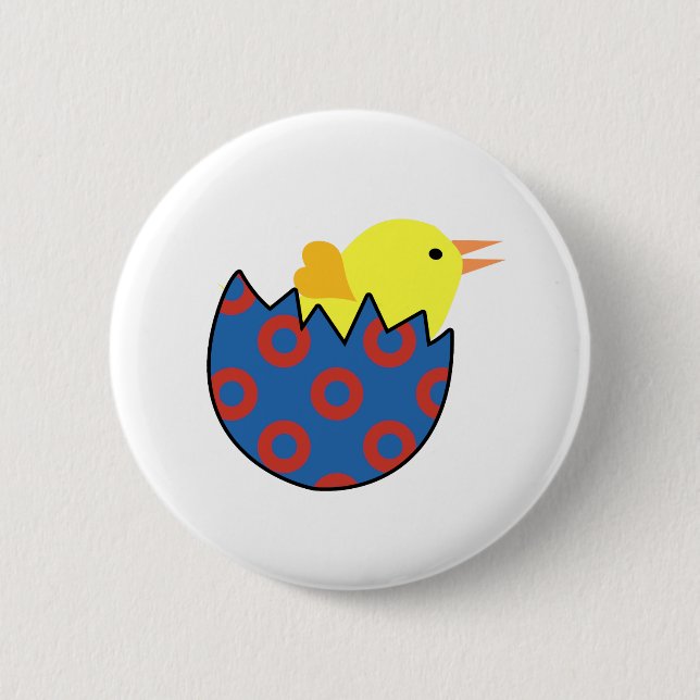 Phish Chick Fishman Donut Design 6 Cm Round Badge (Front)