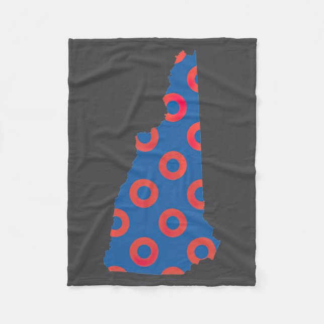 Phish Fishman Donut New Hampshire Ecavator Boy Don Fleece Blanket (Front)
