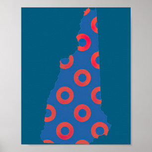 Phish Fishman Donut New Hampshire Ecavator Boy Don Poster