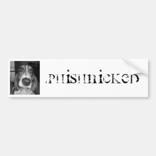 Phishnicked Dog Sticker (Front)