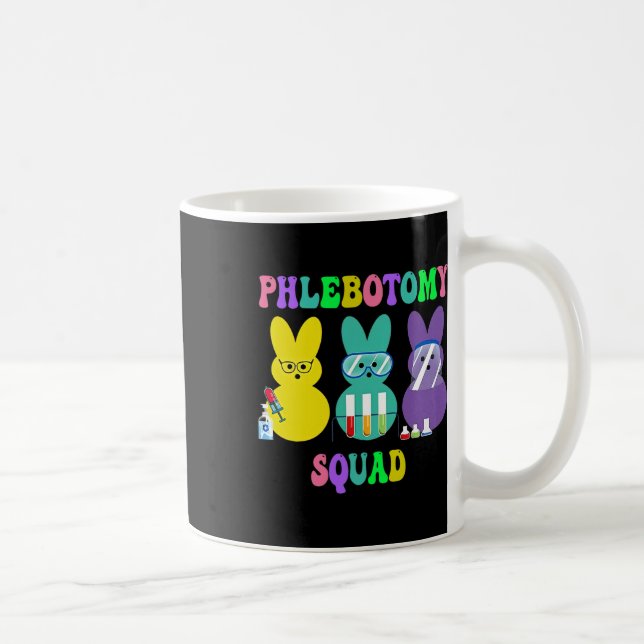 Phleb Tech Nurse, Easter Day Phlebotomist, Phlebot Coffee Mug (Right)
