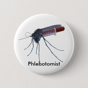 Phlebotomist 6 Cm Round Badge