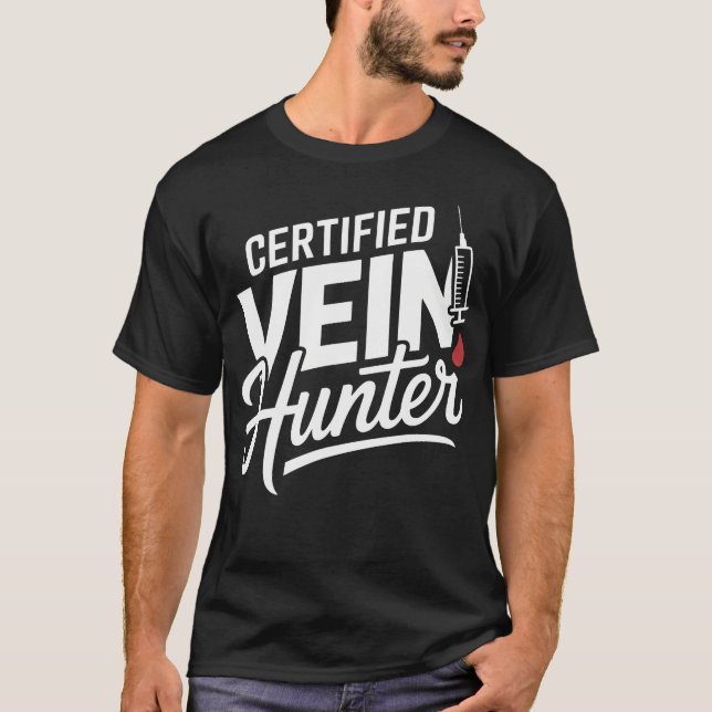 Phlebotomist Certified Blood Draw Tech Cpt T-Shirt (Front)