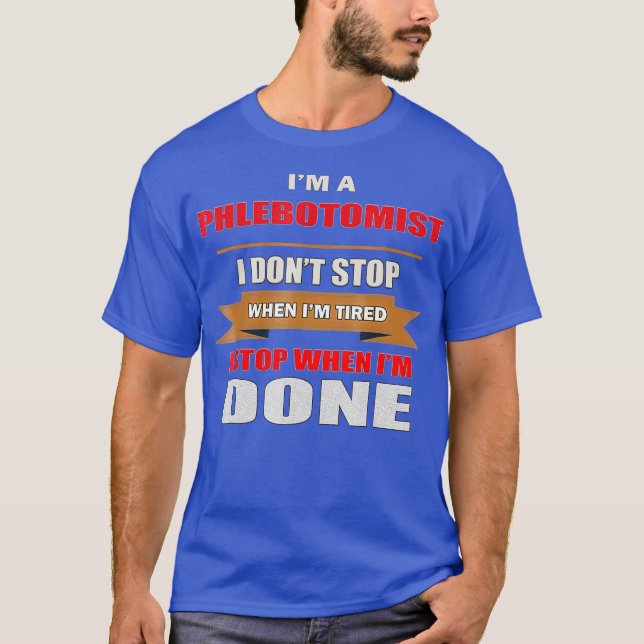 Phlebotomist gift  Phlebotomy Blood typography T-Shirt (Front)