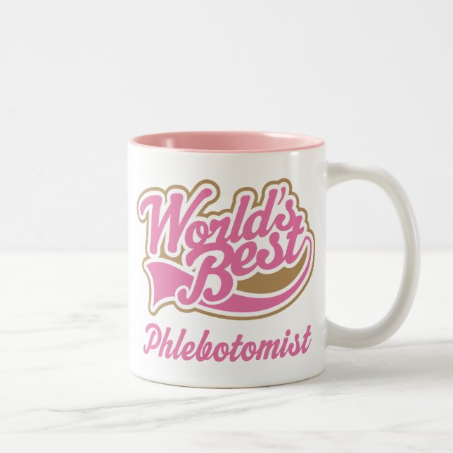 Phlebotomist Gift Two-Tone Coffee Mug (Right)