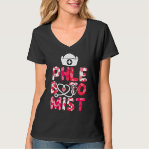 Phlebotomist Heart Doctor Medicine Phlebotomy Bloo T-Shirt