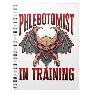 Phlebotomist in Training Funny Student Bat Notebook