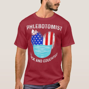 Phlebotomist Instruct Black Phlebotomy Gifts T-Shirt