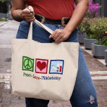 Phlebotomist Peace Love Phlebotomy Office<br><div class="desc">A cool Phlebotomist Christmas gift for an expert at blood draws and needles. A peace sign,  heart,  and vials of blood. Peace Love Phlebotomy.</div>