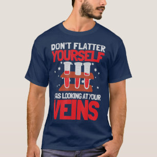 Phlebotomist Phlebotomy Technician Looking At T-Shirt