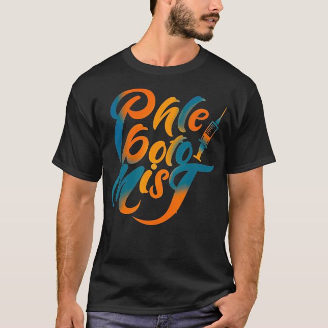 Phlebotomist Pride Life Phlebotomy Technician T-Shirt (Front)