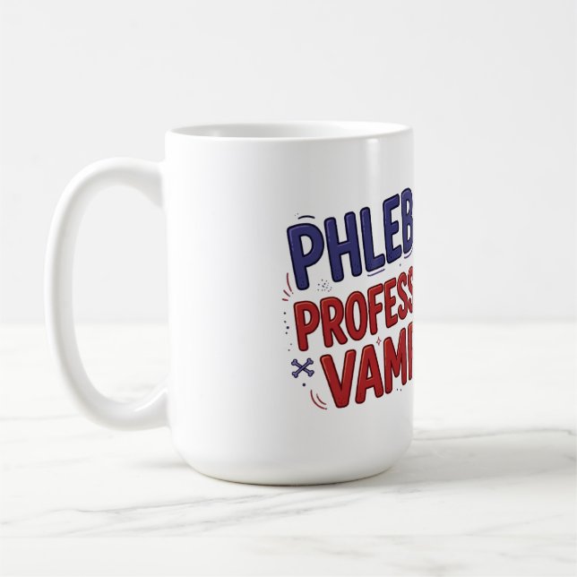 Phlebotomist Professional Vampire Coffee Mug (Left)