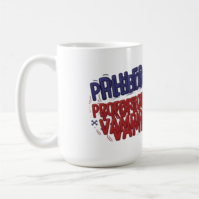 Phlebotomist Professional Vampire Coffee Mug (Left)